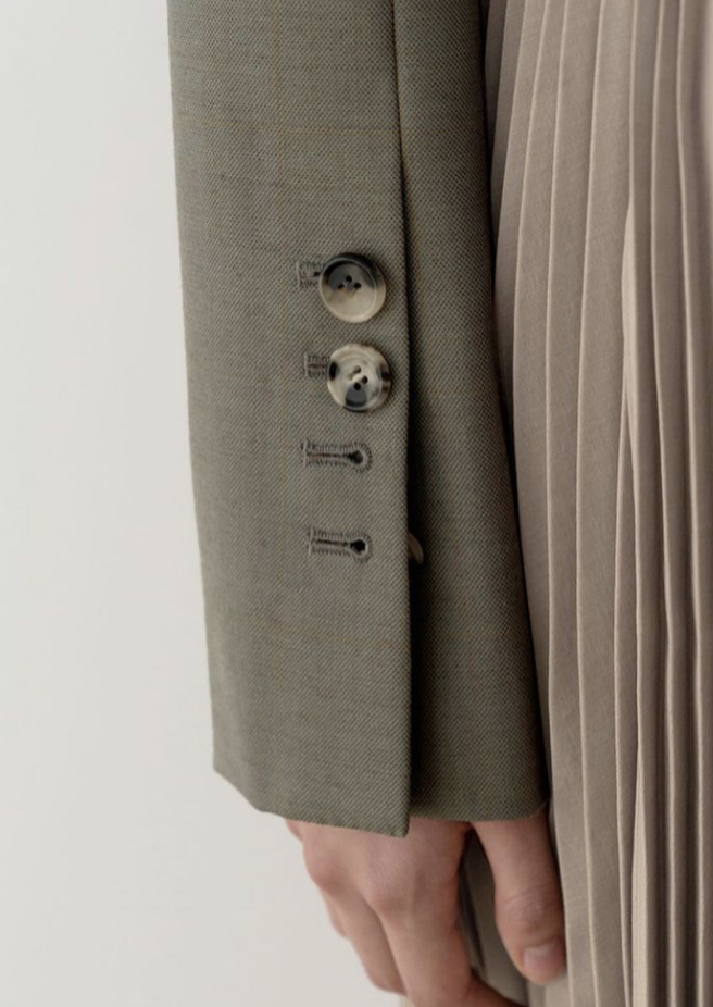 Waist fit long blazer