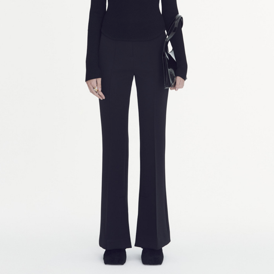 High waist long flare pants