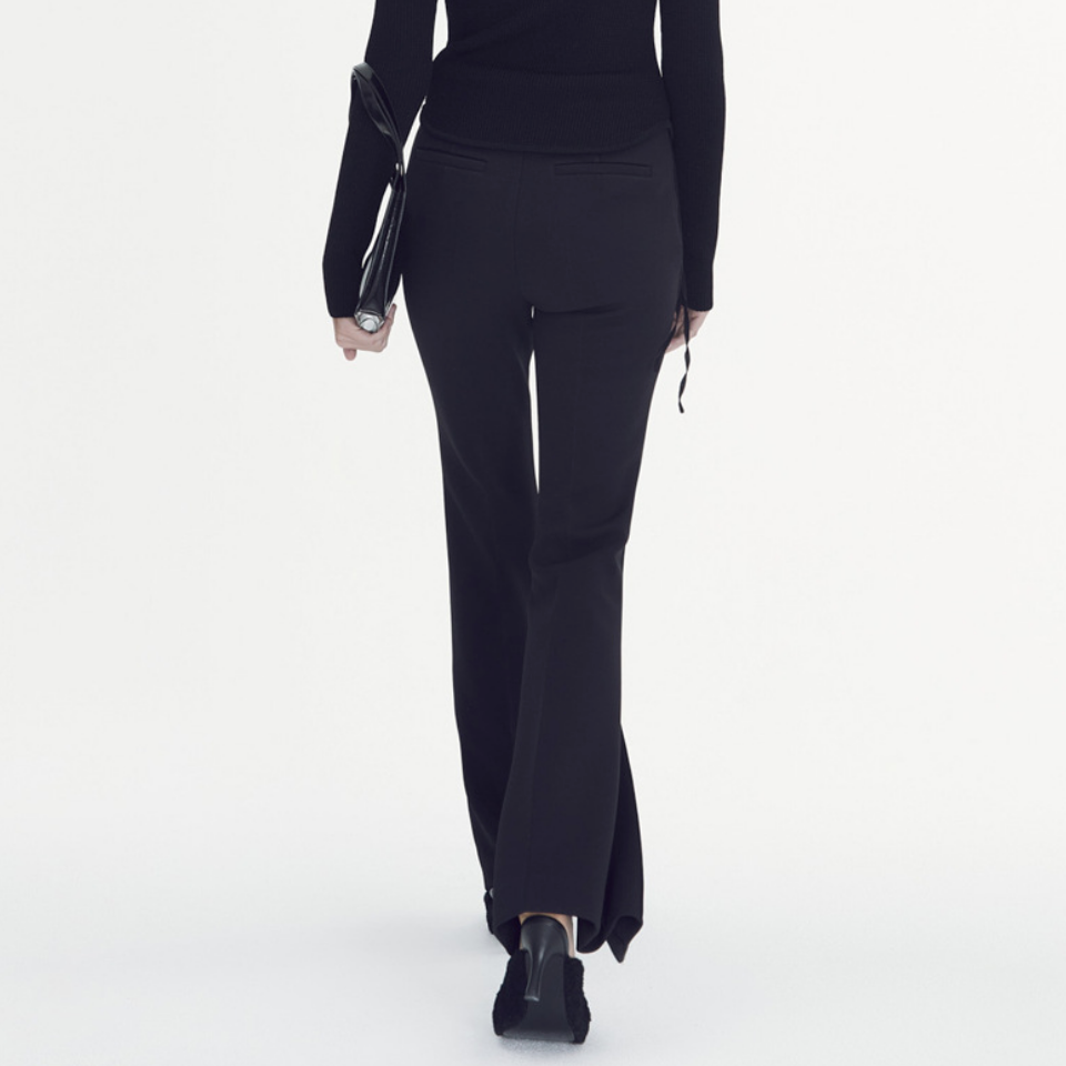 High waist long flare pants