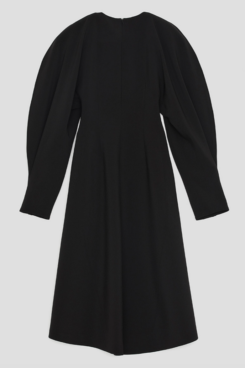 Balloon sleeve dress