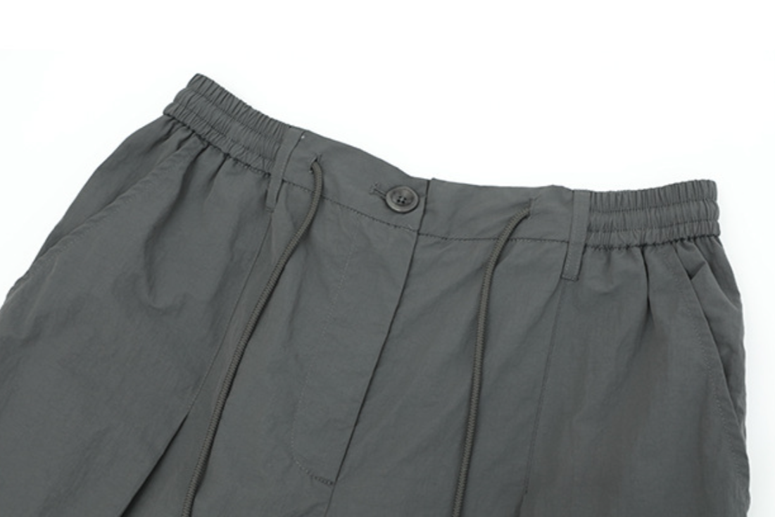Easy wide track pants / white