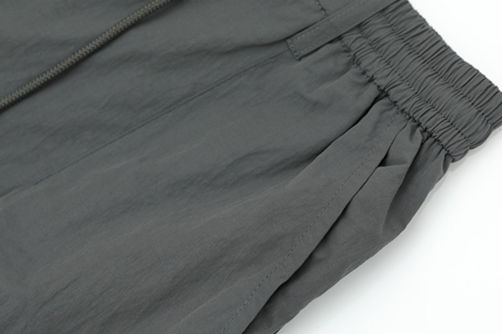 Easy wide track pants / white