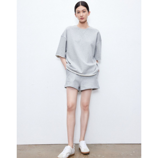 Cotton sweat set (half sleeves & short pants)