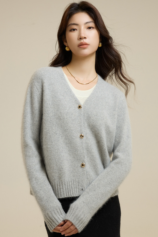 Raccoon velvet cardigan / 2 colors