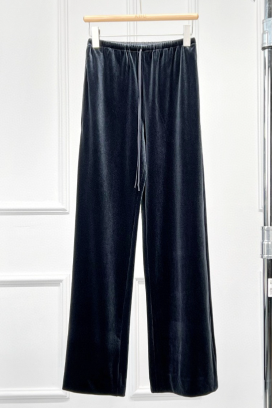 Soft flare velvet pants / 4 colors