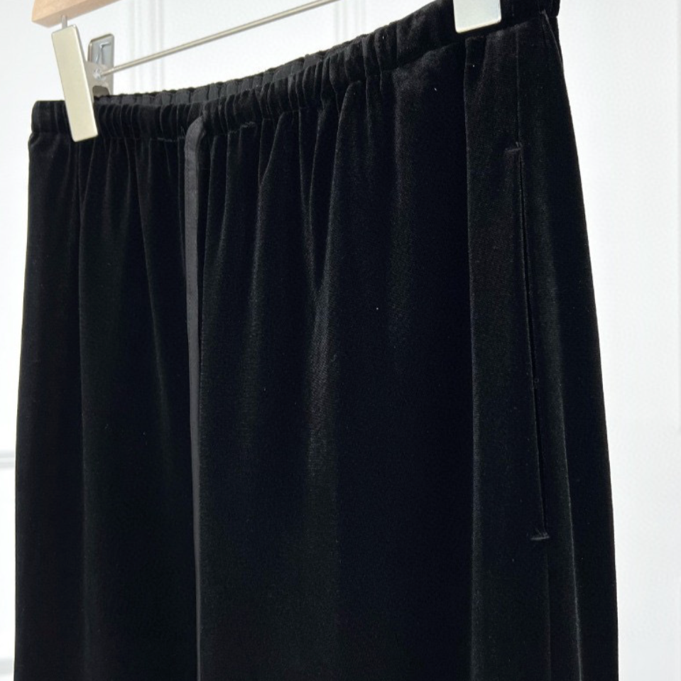 Soft flare velvet pants / 4 colors