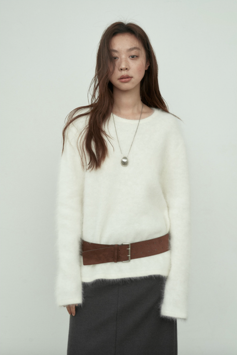 Airy mohair knit / 5 colors