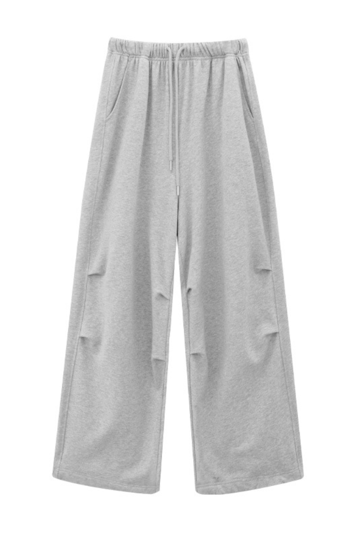 Relax wide sweat pants / gray