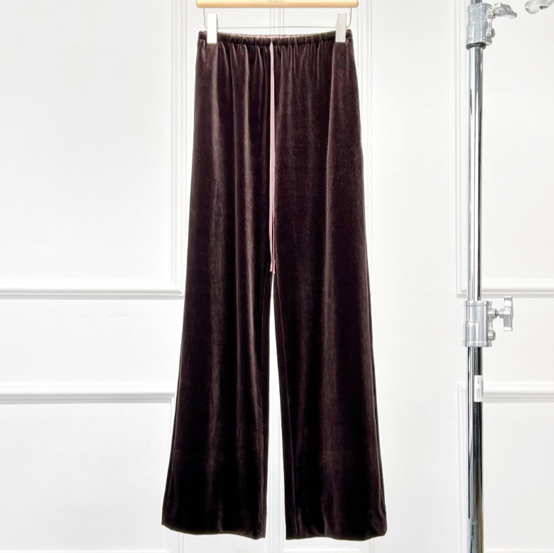 Soft flare velvet pants / 4 colors