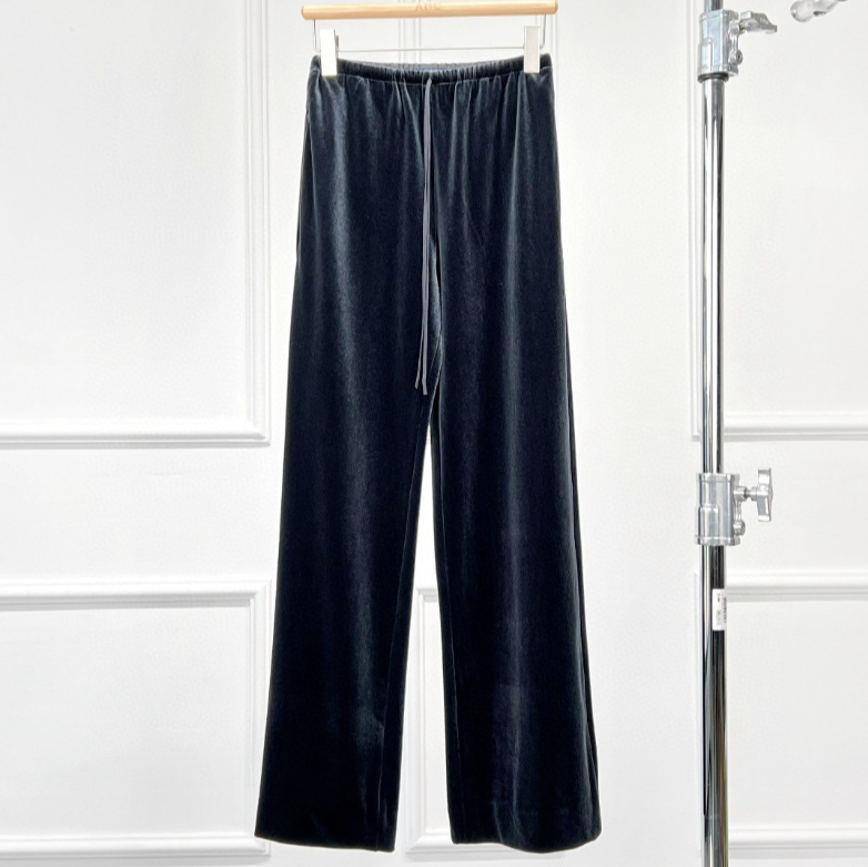 Soft flare velvet pants / 4 colors